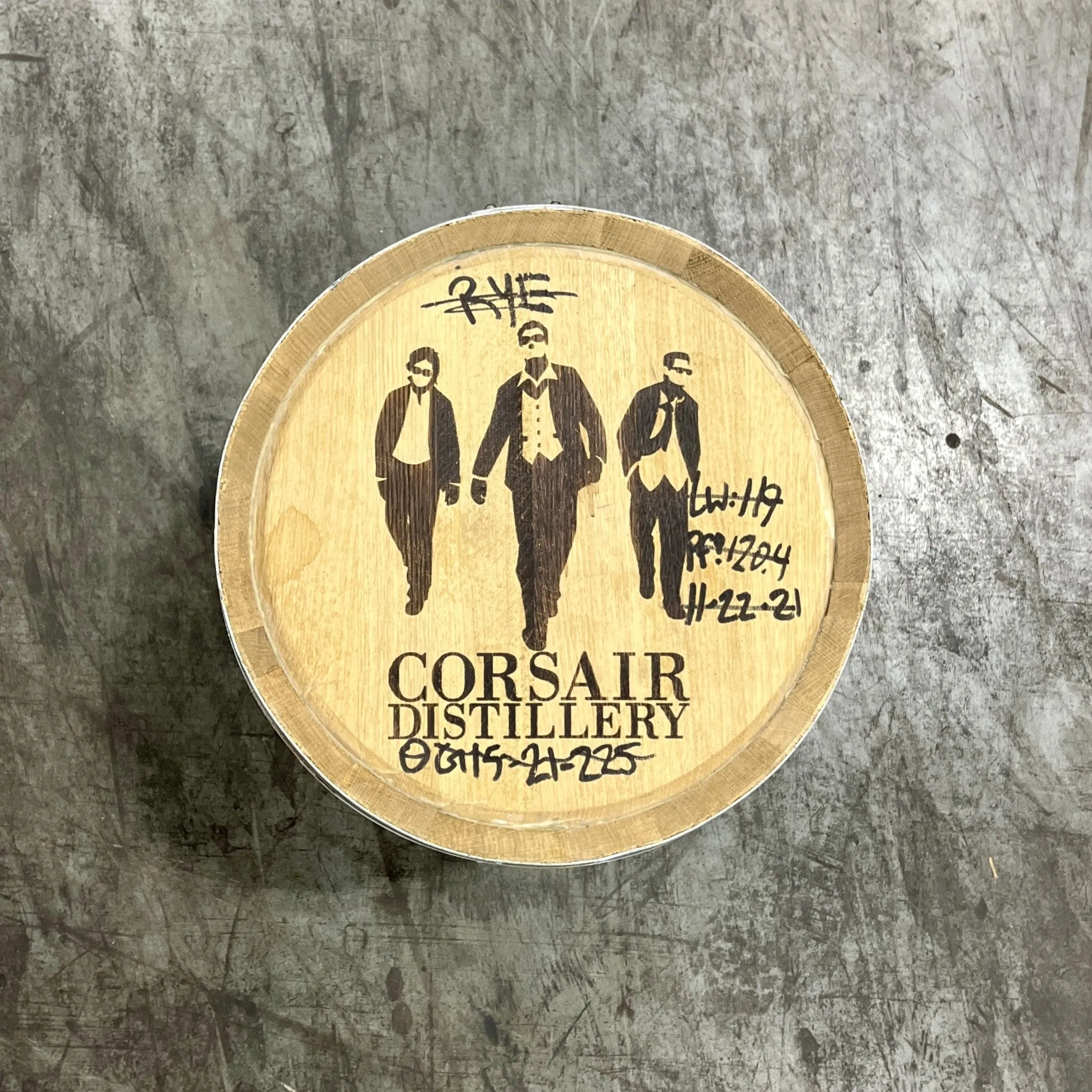 15 Gallon Corsair Distillery Gin Barrel (Ex-Rye) - Fresh Dumped