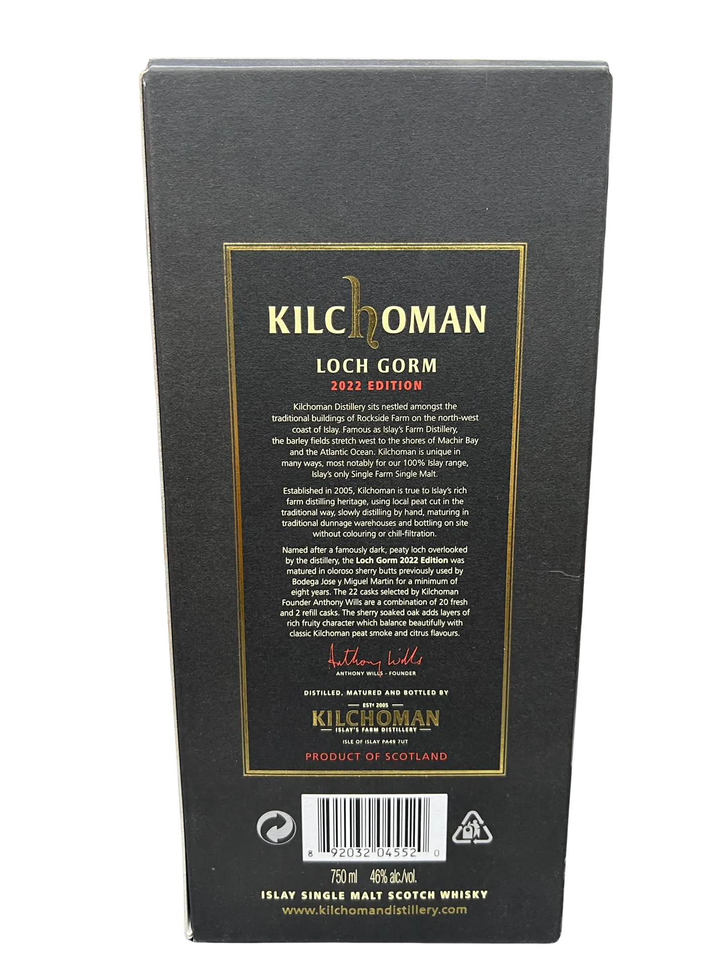 2022 Kilchoman Loch Gorm Sherry Cask Matured Single Malt Scotch Whisky