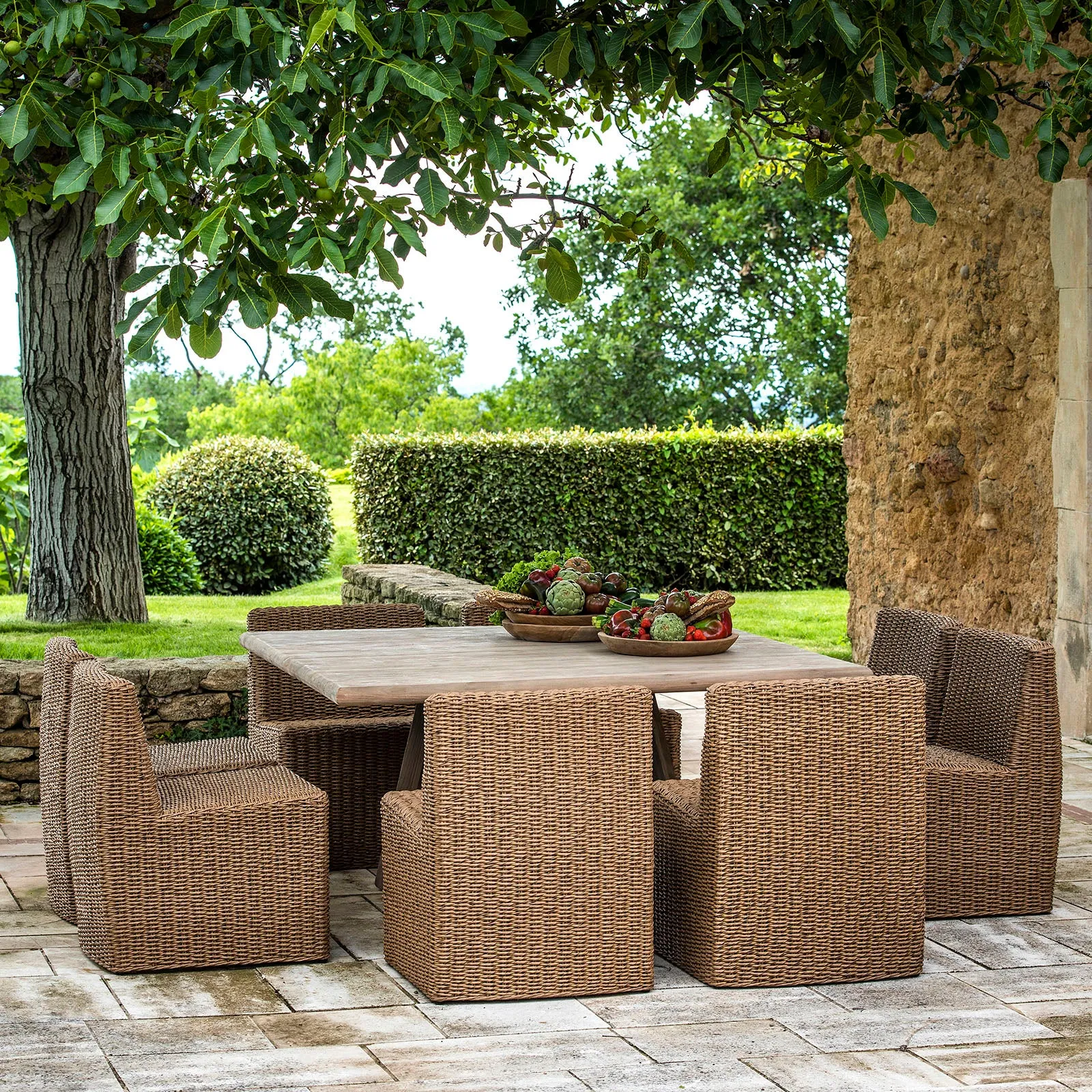 Albert Outdoor Wicker Dining Side Chair