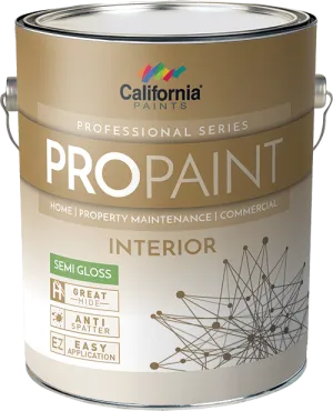California Products ProPaint Interior Paint Semi Gloss Medium Base  1 Gallon
