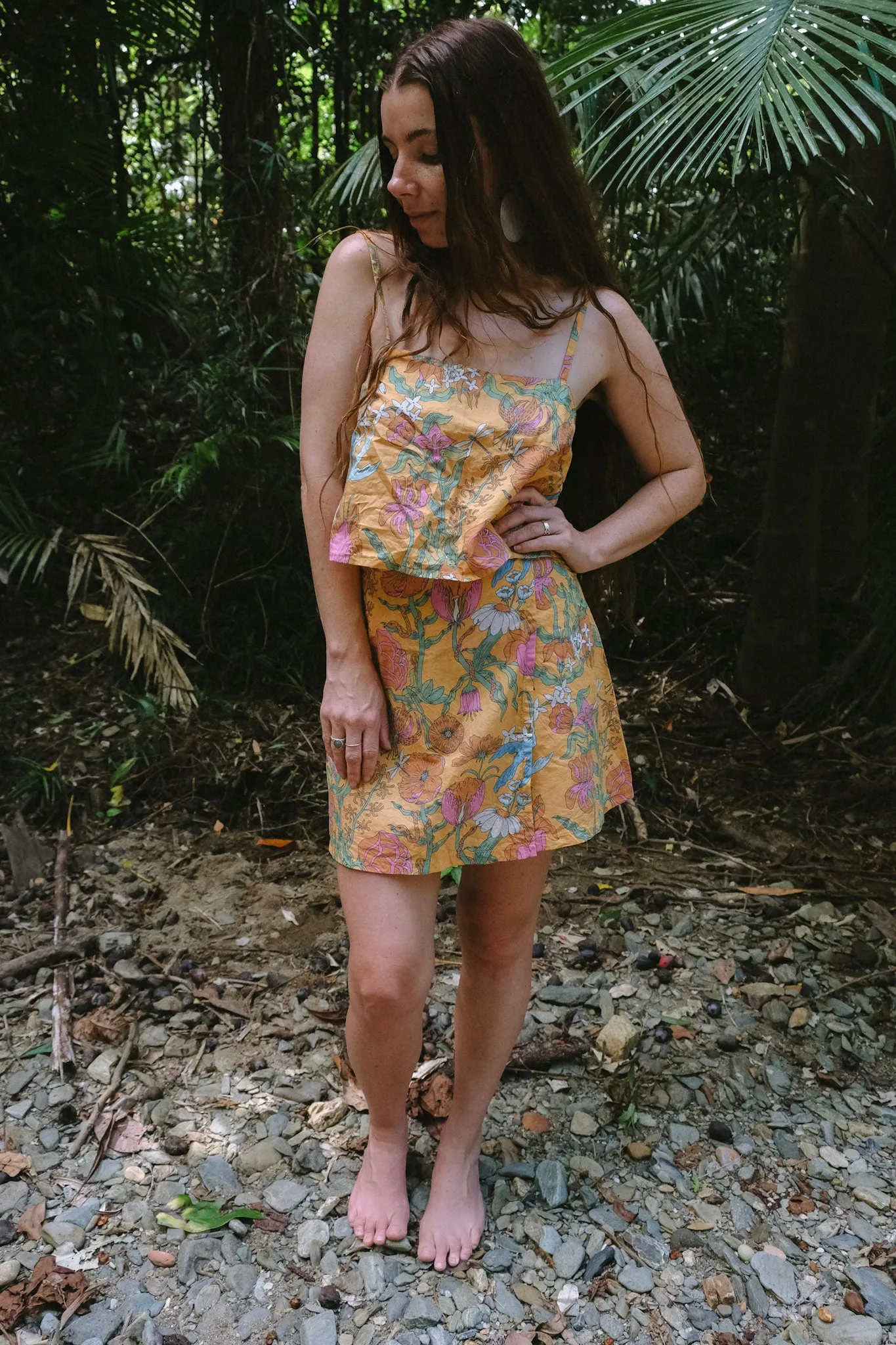 Cami Top - Witch's Garden - Sunny Yellow