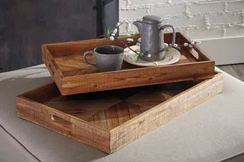 Dewitt Signature Design by Ashley Tray Set of 2