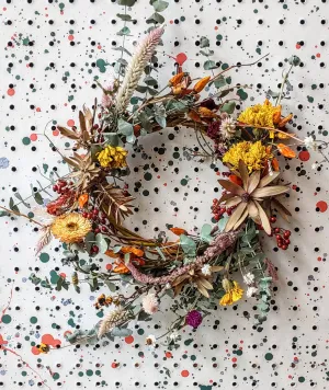 Dried Wreath on Vine Wreath - Made to Order at Plant Office
