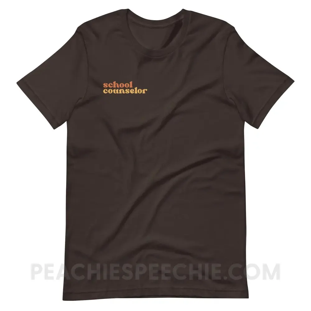 Earthy School Counselor Premium Soft Tee