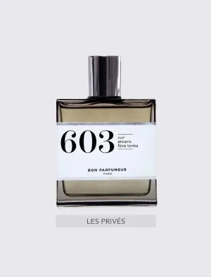 Eau de parfum 603 : leather, incense, tonka 30ML
