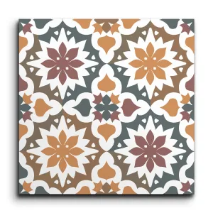 Encaustic Blossom of Terracotta Dreams