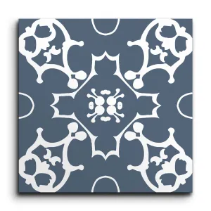 Encaustic Elegance of Mirrored Motifs