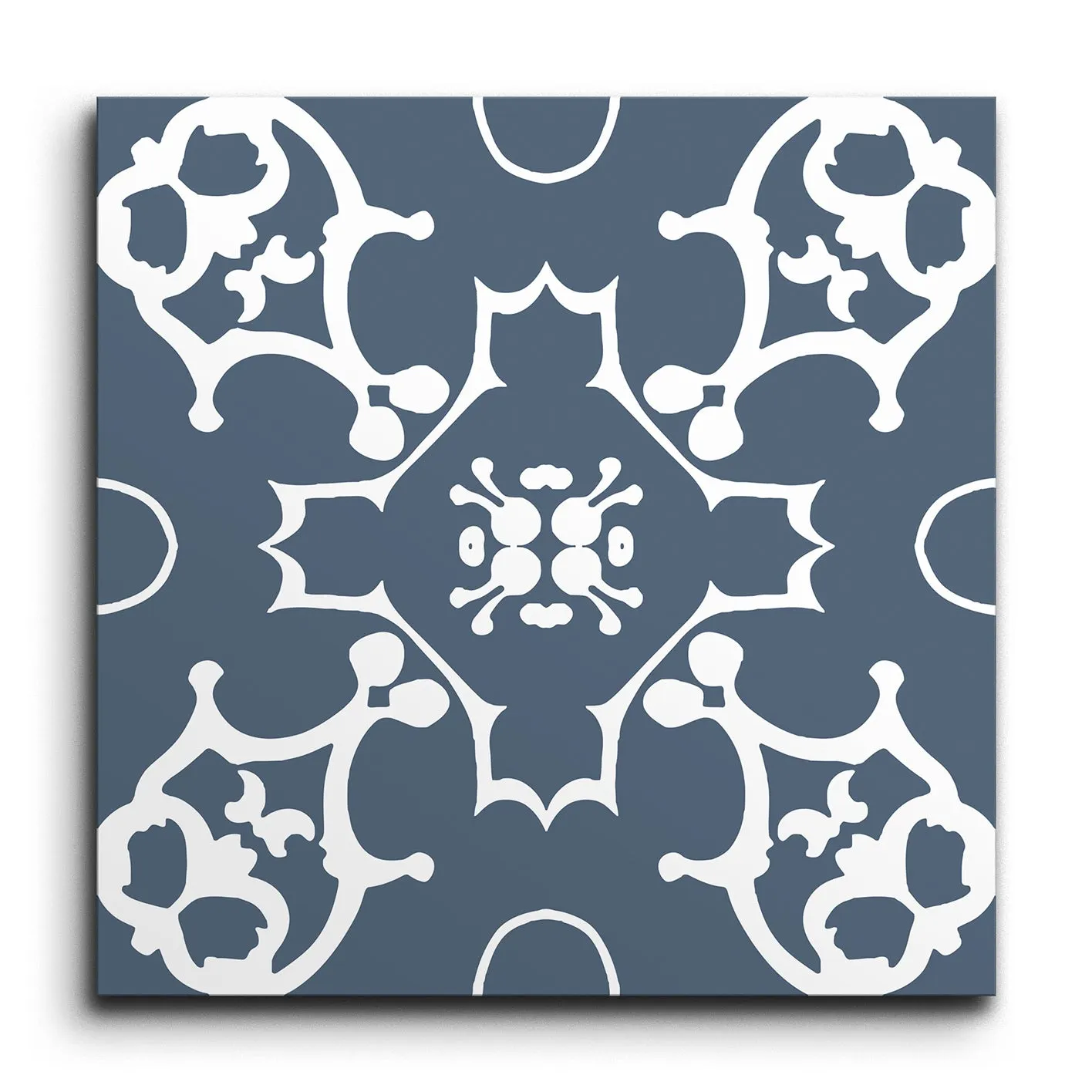 Encaustic Elegance of Mirrored Motifs