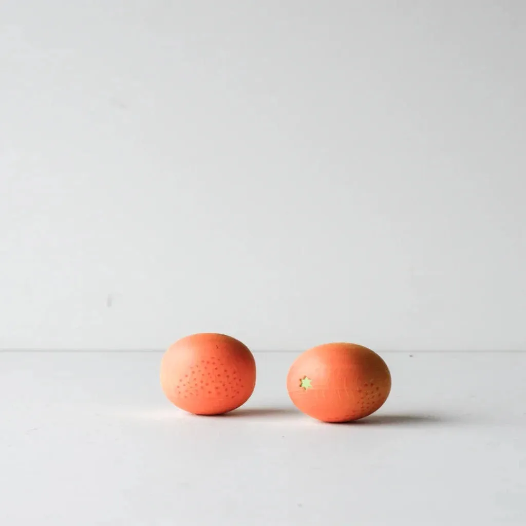 Erzi Orange Wooden Fruit for Pretend Play