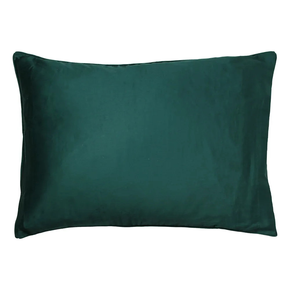 Fernanda Botanical Pillowcase Teal/Leaf Green