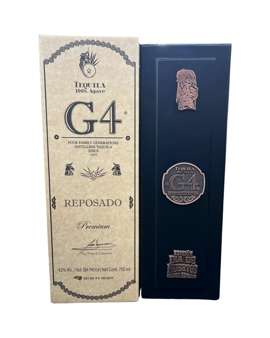 G4 Edicion Dia de Muertos Reposado Tequila with Gift Box 750ml
