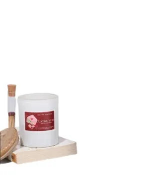 Happy Homes Adore You | Fresh Peonies | Scented Soy Wax Candle | 200 GMS | eco-Friendly Burn