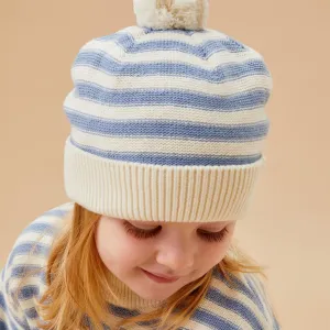 Knitted Striped Beanie