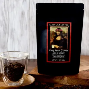 Kona Lisa 100% Kona Coffee French Roast Whole Bean