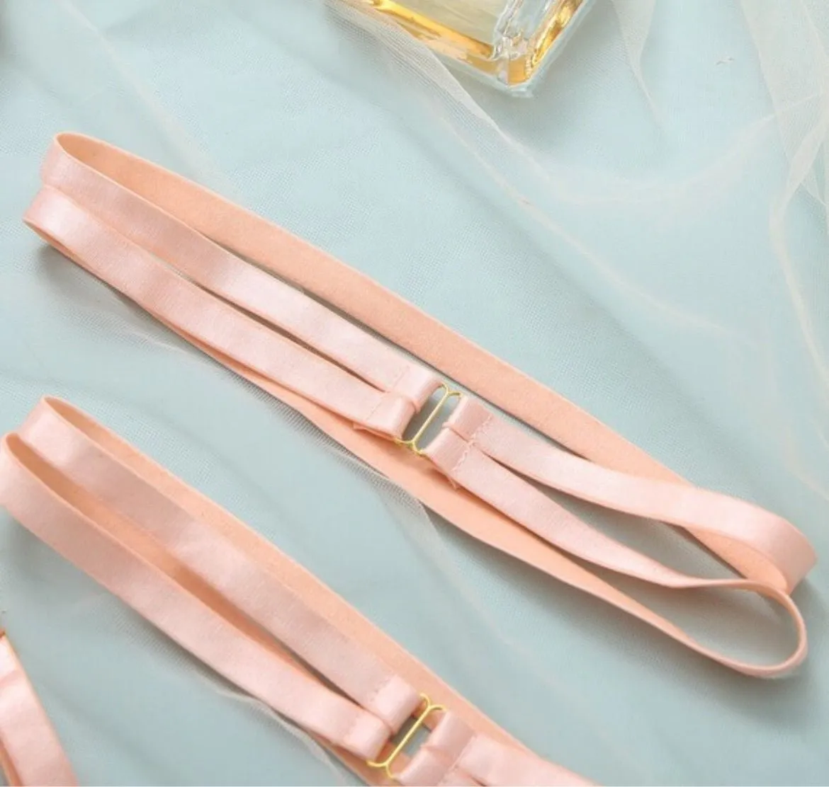 Lingerie Garter Set Embroidered