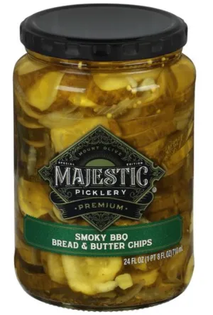 Majestic smokey BBQ B&B Pickle Chip 24oz