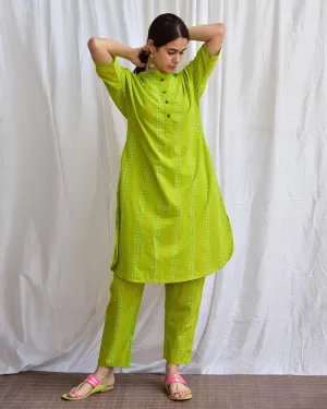 Mossy Meadows Handblockprinted Cotton Kurta Set Of 2-Sor