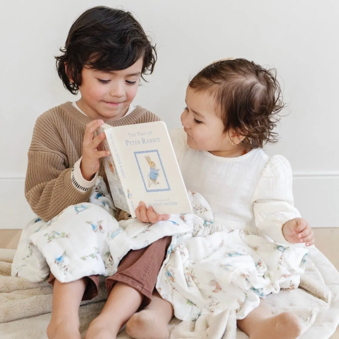 PETER RABBIT™ BAMBOO RAYON MUSLIN/LUSH MINI BLANKETS