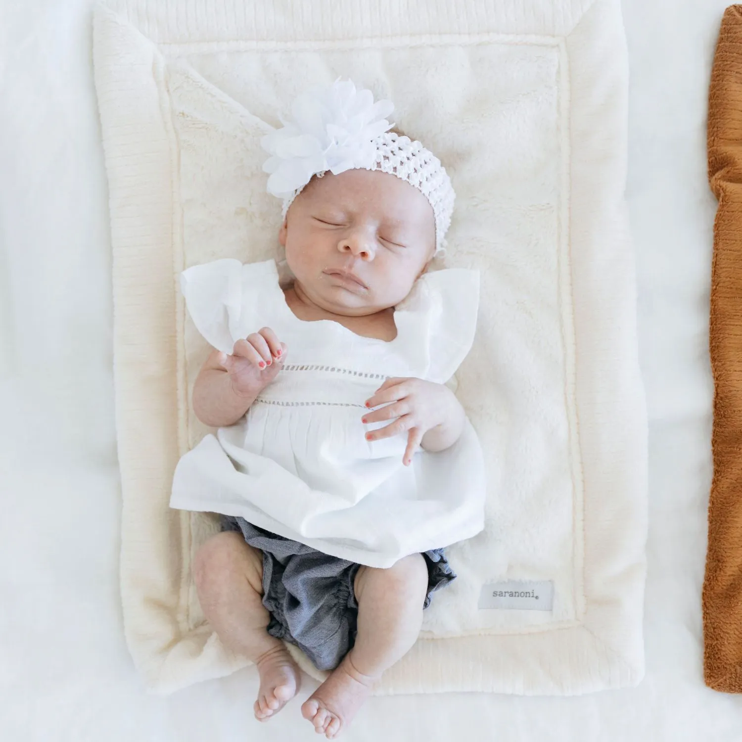 Saranoni Lush Mini Blanket | Natural
