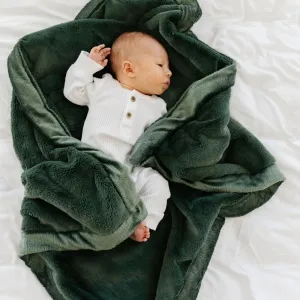 Saranoni Lush Receiving Blanket | Hunter