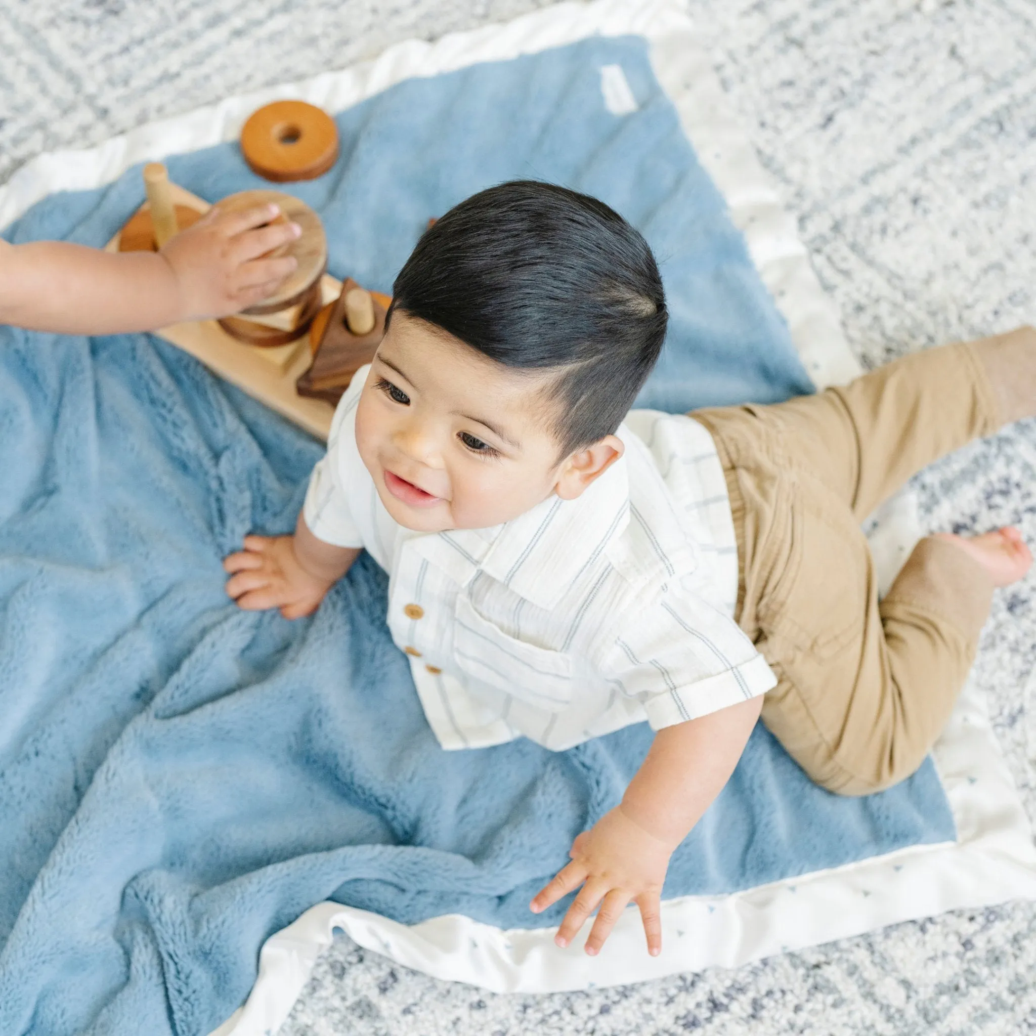 SATIN BACK RECEIVING BLANKETS