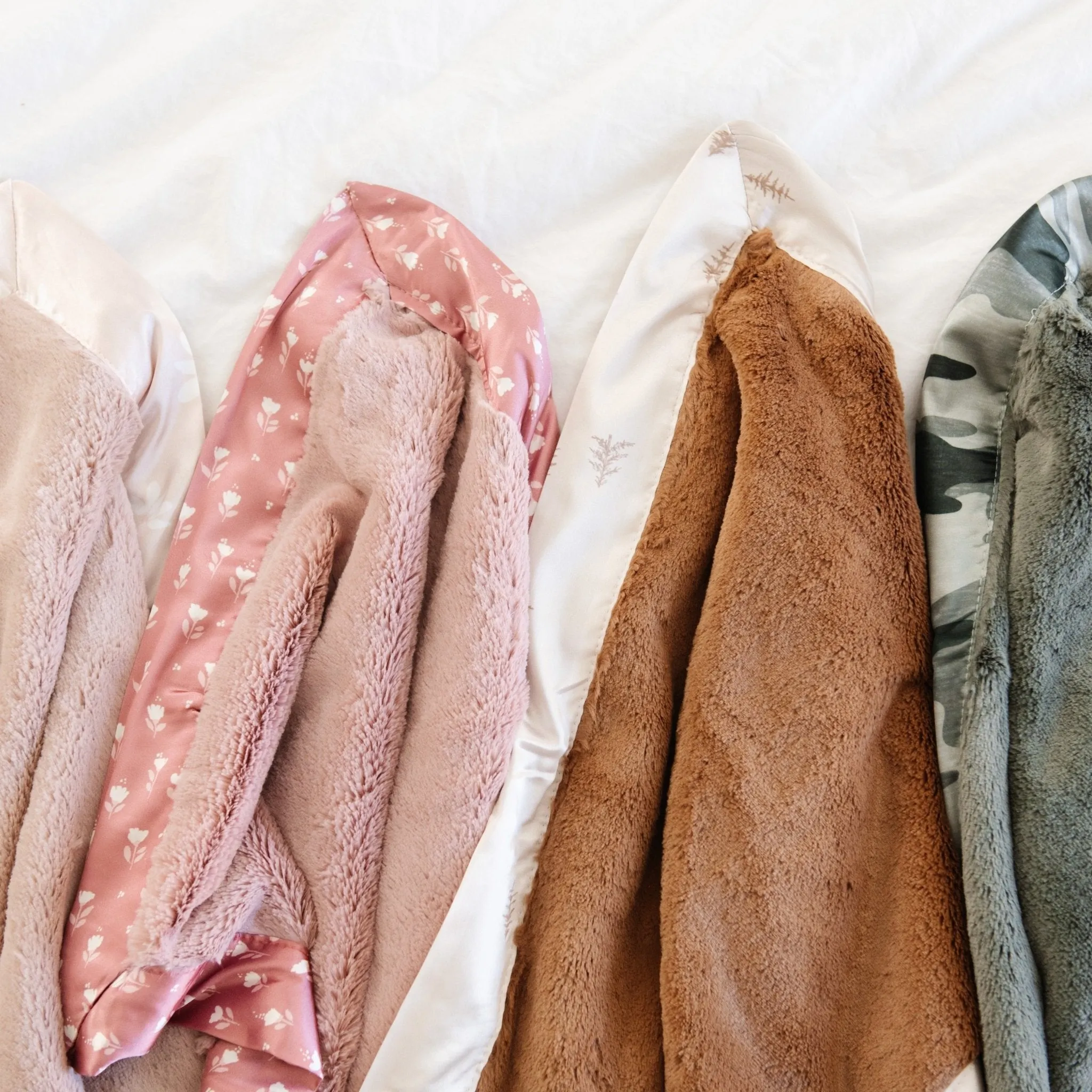 SATIN BACK RECEIVING BLANKETS