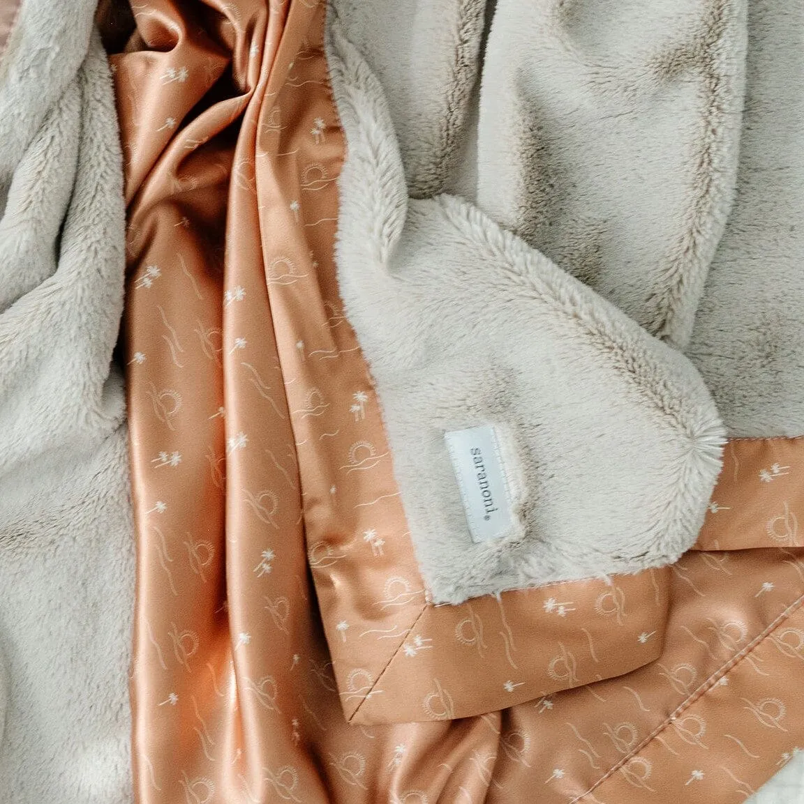 SATIN BACK RECEIVING BLANKETS