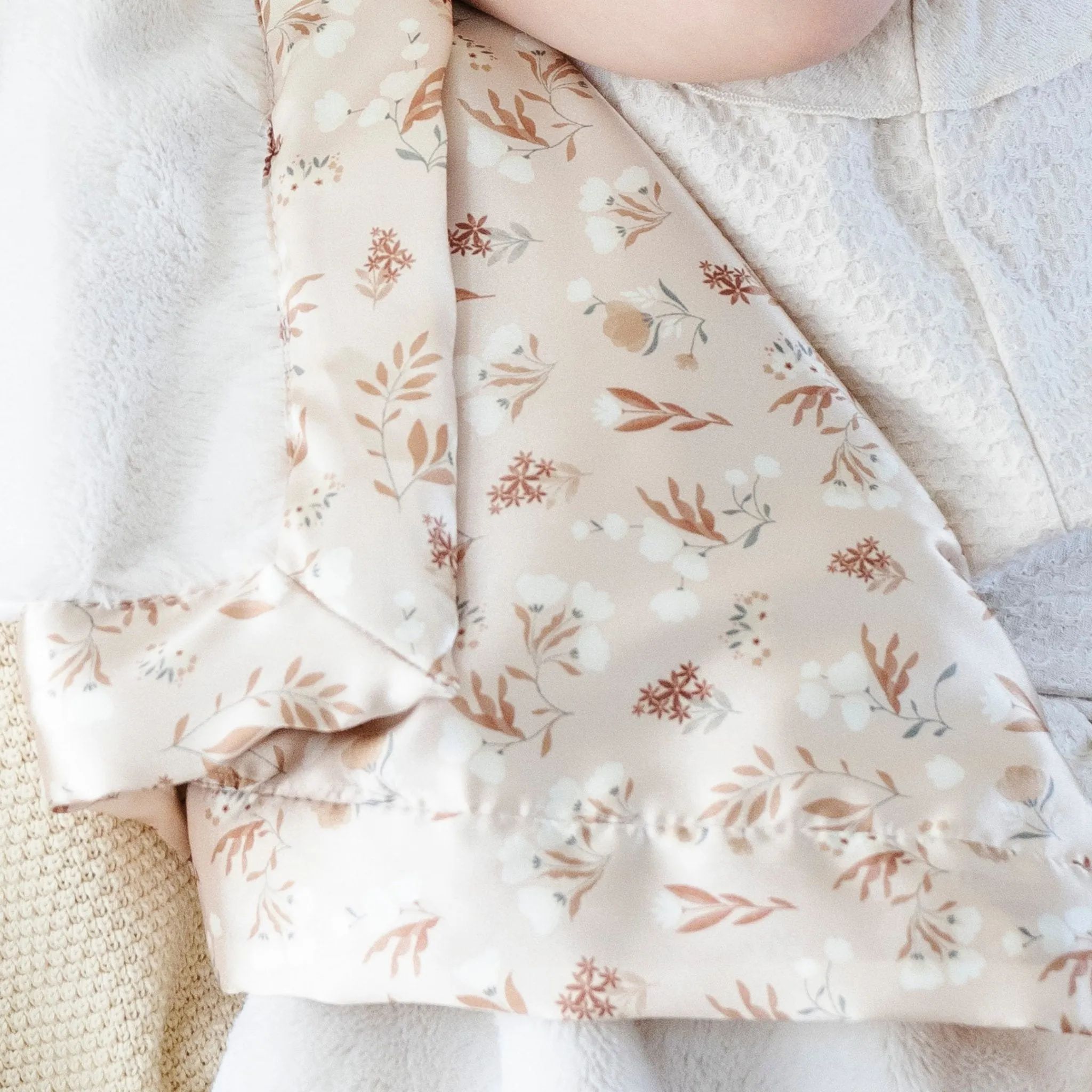 SATIN BACK RECEIVING BLANKETS