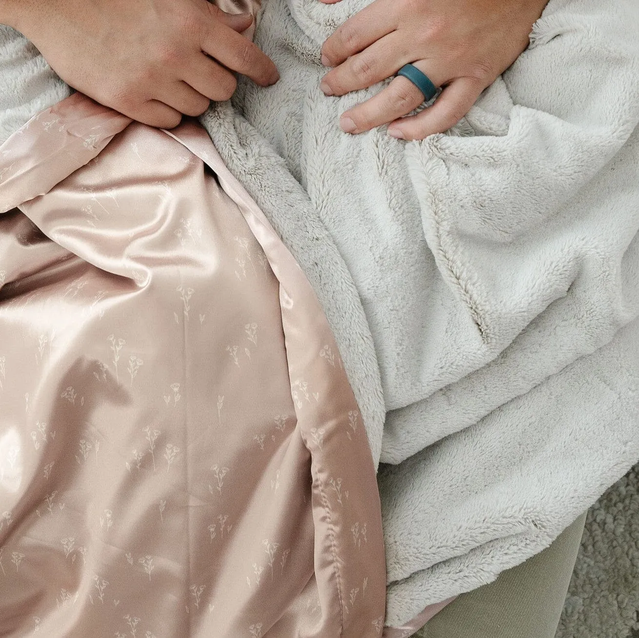 SATIN BACK RECEIVING BLANKETS