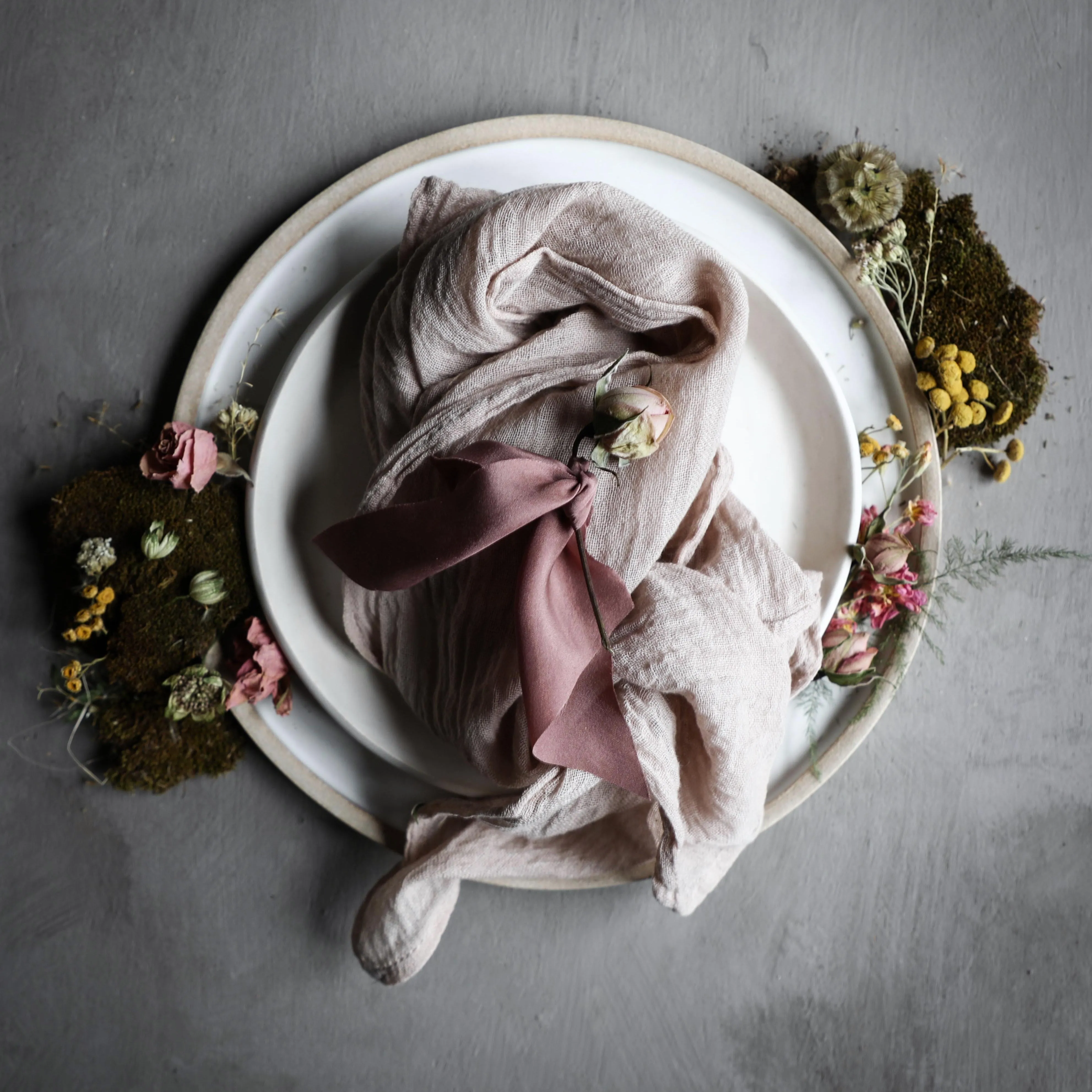 Taupe / Plant Dyed Napkin Sets