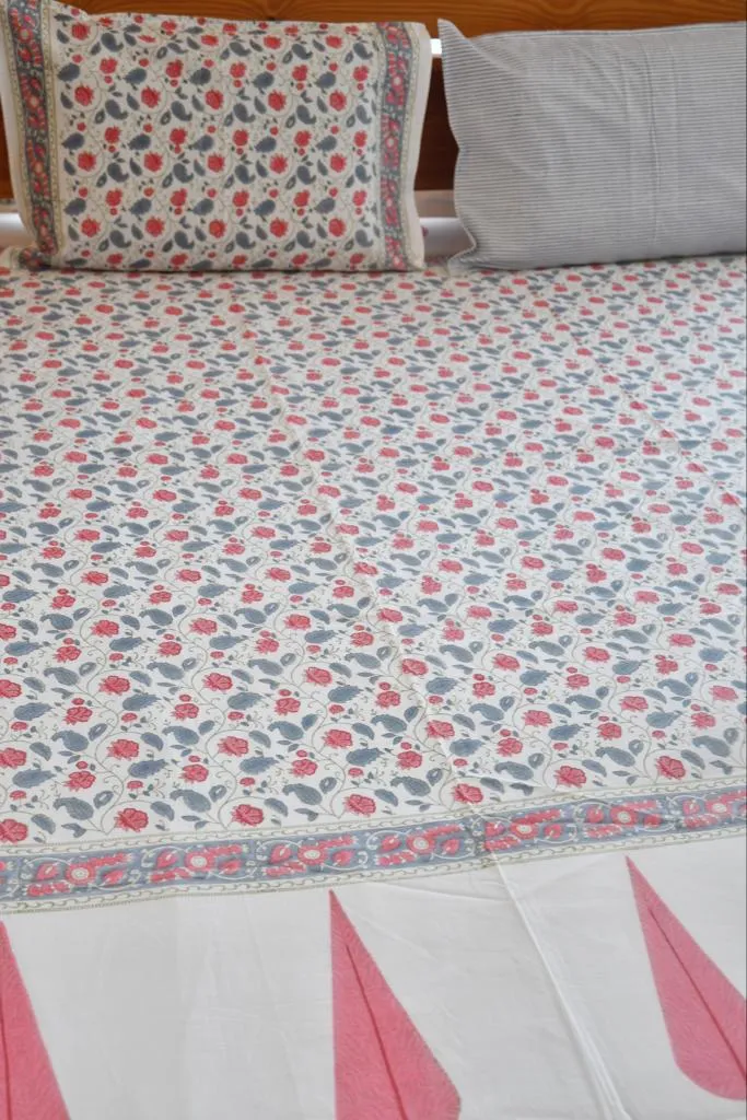 Valley Of Flowers Bedsheet | Nature's Elegance
