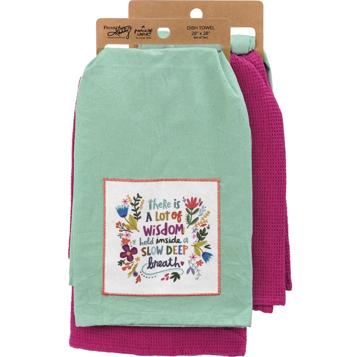 Wisdom Inside Slow Deep Breath Kitchen Towel Set