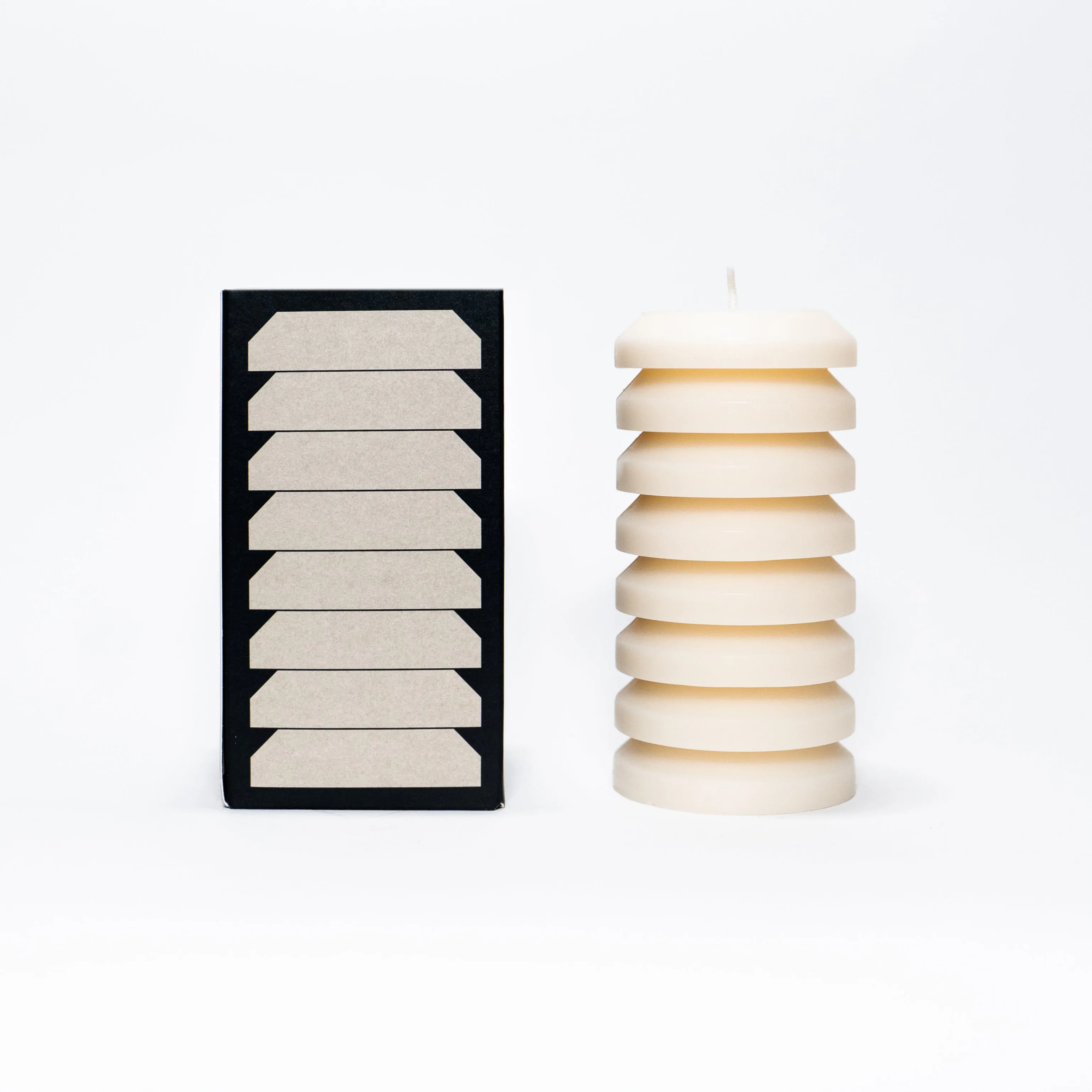 Woody Pillar Candle | hinoki, juniper, black spruce